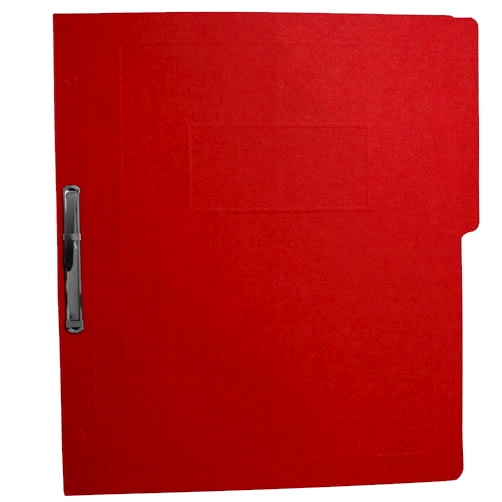 LM-Carpeta pressboard con broche Fortec  Carpeta de 1/2 ceja redondeada, elaborada en cartulina de 14 puntos, broche metálico de 8 cm y suaje de expansión, capacidad para 300 hojas, medida: 29 x 24 cm.                                                                                                ta color rojo, paquete c/10 pzas         - FORTEC