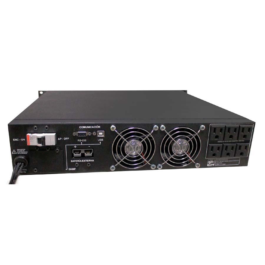 UPS 3KVA Online Senoidal Resp 15min 120V UPS SR-3000 RM UPS-1-035 EAN 7501693403114UPC  - COMPLET