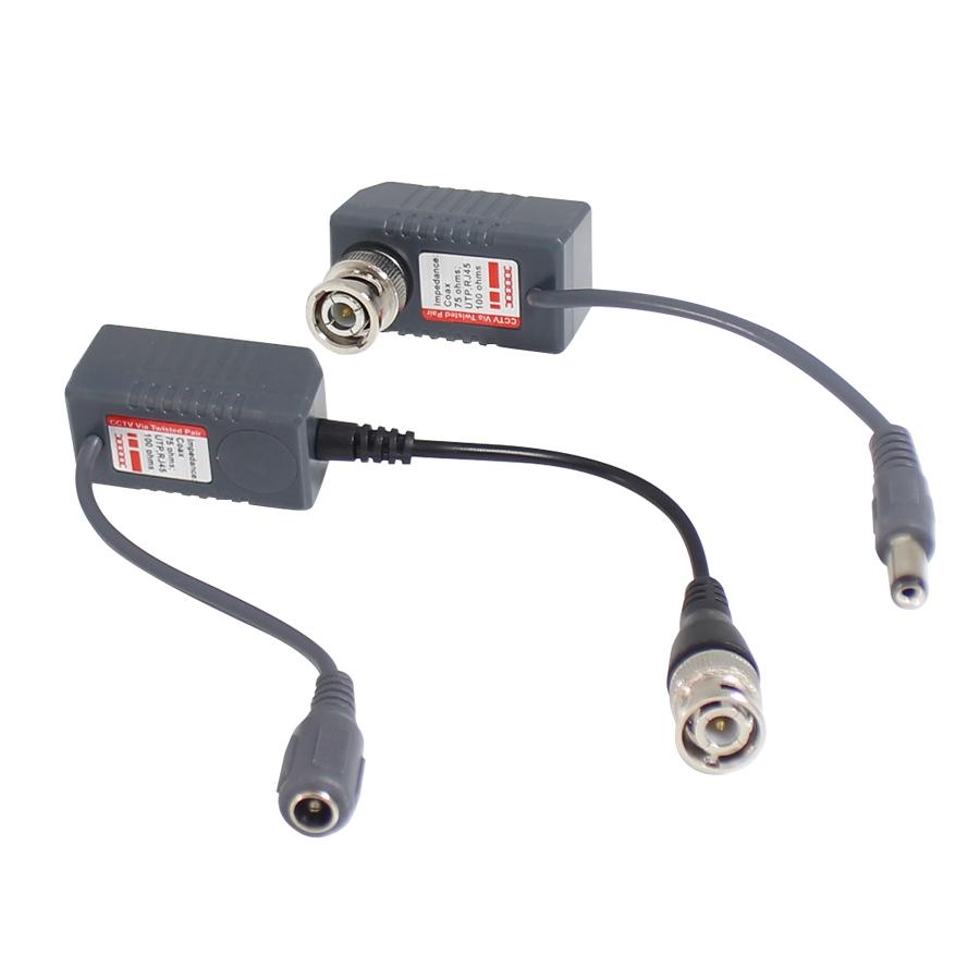 PAR DE TRANSCEPTORES GHIA VIDEO BALUN TRANSMITE ENERGIA Y VIDEO AHD /CVBS/CVI/TVI / CON EXTENSION / DISTANCIA DE HASTA 350 MTS A 720P / RESOLUCION HASTA 5MP. - GHIA