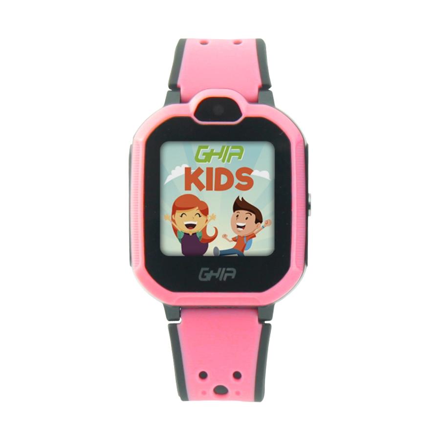 GHIA SMART WATCH KIDS 4G ROSA-NEGRO/ 1.44 PULGADAS TOUCH CON LINTERNA Y CAMARA/SIM CARD 3G-4G - GHIA