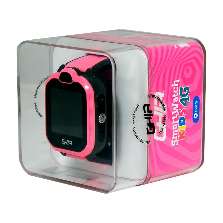 GHIA SMART WATCH KIDS 4G ROSA-NEGRO/ 1.44 PULGADAS TOUCH CON LINTERNA Y CAMARA/SIM CARD 3G-4G - GHIA