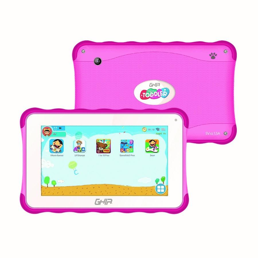 TABLET GHIA 7 TODDLER /A50 QUADCORE/1GB RAM/16GB /2CAM/WIFI/BLUETOOTH/2500MAH/ANDROID 10/ROSA - GTTODD7P