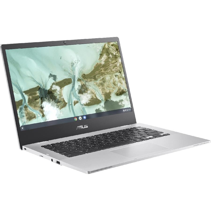 PORTATIL LAPTOP ASUS CHROMEBOOK 14 HD/CELERON N3350/4GB/64GB EMMC/USB 3.2/USB 3.2 TIPO C/BLUETOOTH/WEBCAM HD/GRADO MILITAR/PLATA/CHROME OS/TECLADO ESPAÑOL - CX1400CNA-CEL4G64-C1