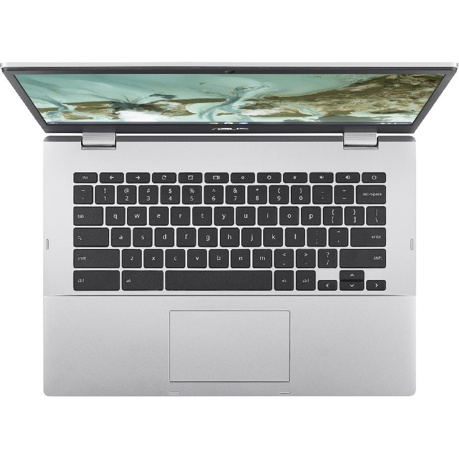 PORTATIL LAPTOP ASUS CHROMEBOOK 14 HD/CELERON N3350/4GB/64GB EMMC/USB 3.2/USB 3.2 TIPO C/BLUETOOTH/WEBCAM HD/GRADO MILITAR/PLATA/CHROME OS/TECLADO ESPAÑOL - ASUS