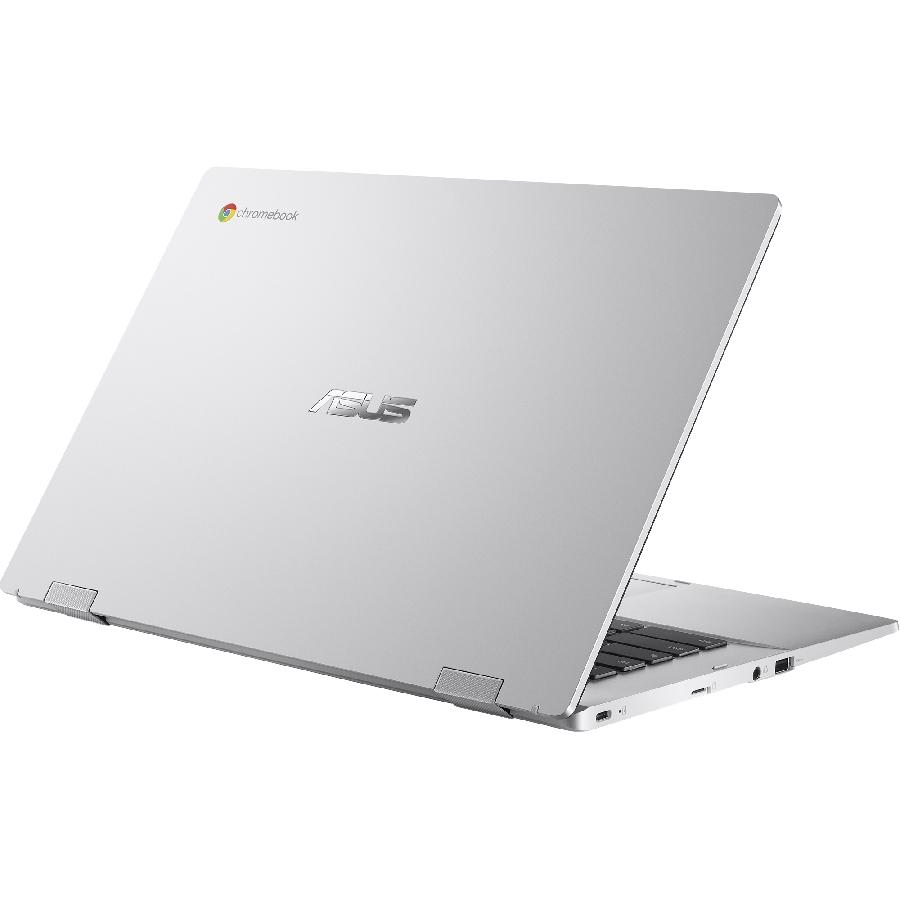 PORTATIL LAPTOP ASUS CHROMEBOOK 14 HD/CELERON N3350/4GB/64GB EMMC/USB 3.2/USB 3.2 TIPO C/BLUETOOTH/WEBCAM HD/GRADO MILITAR/PLATA/CHROME OS/TECLADO ESPAÑOL - ASUS