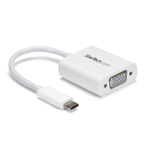 ADAPTADOR VIDEO USB-C 3.1 VGA CONVERTIDOR USB TYPE-C VGA BLANC. UPC 0065030862769 - CDP2VGAW