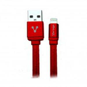 CABLE VORAGO CAB-119 ROJO USB A PPLE LIGHTNING 1 METRO ROJO BOLS. UPC 7502266674177 - VORAGO