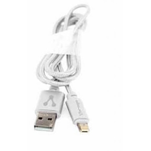 CABLE VORAGO CAB-209 DUAL MICR O USB/LIGHTNING BLANCO 1M BOLSA UPC 7502266675556 - AC-365810-41