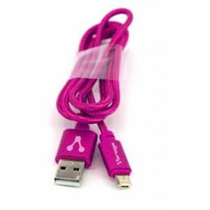 CABLE VORAGO CAB-209 DUAL MICR  O USB/LIGHTNING ROSA 1M BOLSA - VORAGO