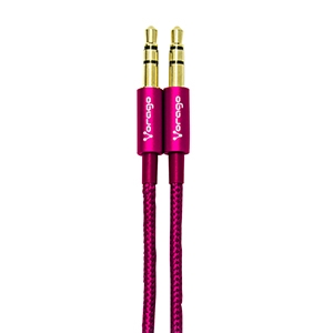 CABLE DE AUDIO VORAGO CAB-108 3.5 MM REDONDO METALICO ROSA UPC 7502266672036 - AC-365872-3