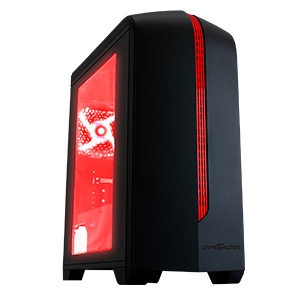 GABINETE GAME FACTOR CSG500 MATX RED.USB 3.0.2 VENT 120MM S/FTE UPC 7502266675624 - GA-395896-2