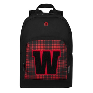 LAPTOP BACKPACK CRANGO 16  NEGRO CON CUADROS ROJOS - Wenger