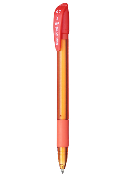 BOLIGRAFO FEEL IT, 0.7 MM, NARANJA BOLIGRAFO FEEL IT, CON TAPA, TINTA DE BAJA VISCOSIDAD COLOR NARANJA, 0.7 MM, EL COLOR DEL CUERPO INDICA EL COLOR DE LA TINTA. - PENTEL