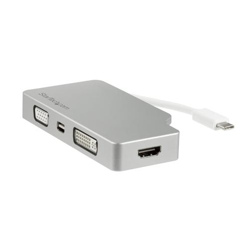 CONVERTIDOR USB-C A VGA DVI HDMI O MINI DISPAYPORT 4K       . UPC 0065030863094 - CDPVGDVHDMDP