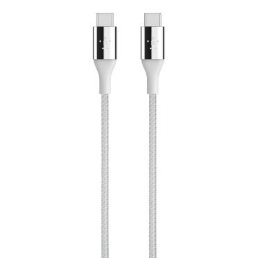 Belkin MIXIT DuraTek - USB cable - USB-C M to USB-C M - 3 A - 122 m - silver - F2CU050BT04-SLV - F2CU050BT04-SLV