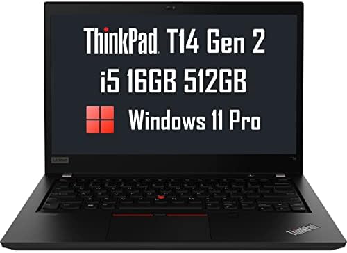 ThinkPad T14 Corei7-1165G7 (2.8Ghz) 14" 1920x1080,16GB, 512SSD, W11P, 3YR. - 20W1SAL100