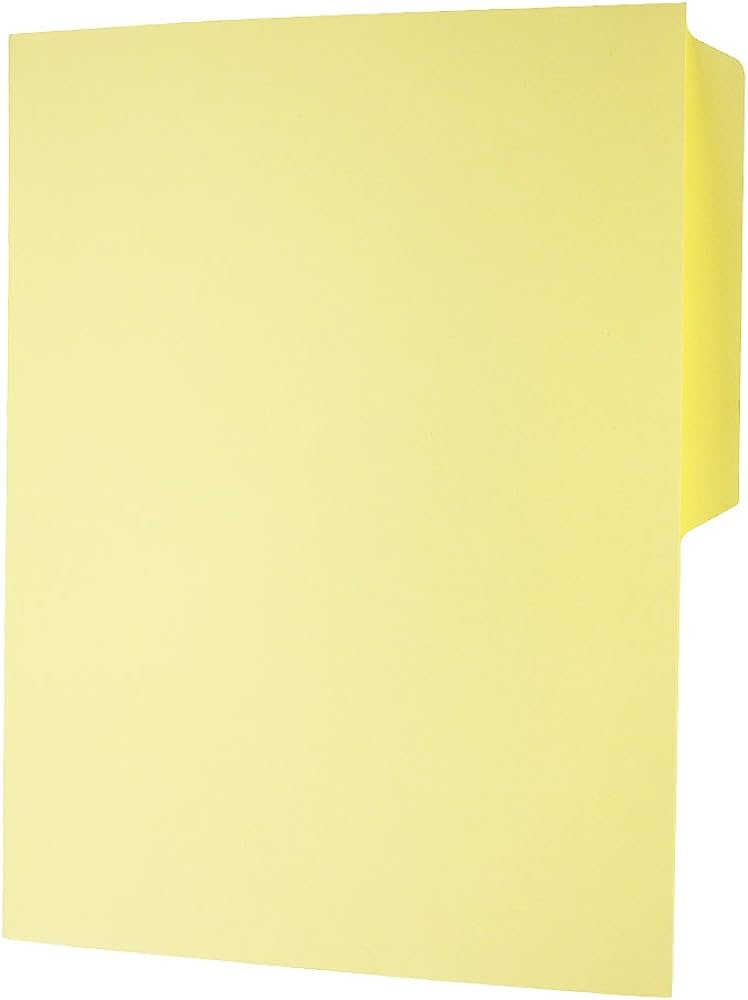 Folder manila Oxford carta color amarill Papel manila color stock de 9 pts., pre-suajado superior y lateral para broche de 8 cm, dobleces adicionales para expansión de hasta 2 cm, caja con 100 piezas.                                                                                                 o ceja 1/2 caja con 100 pzas             - PENDAFLEX