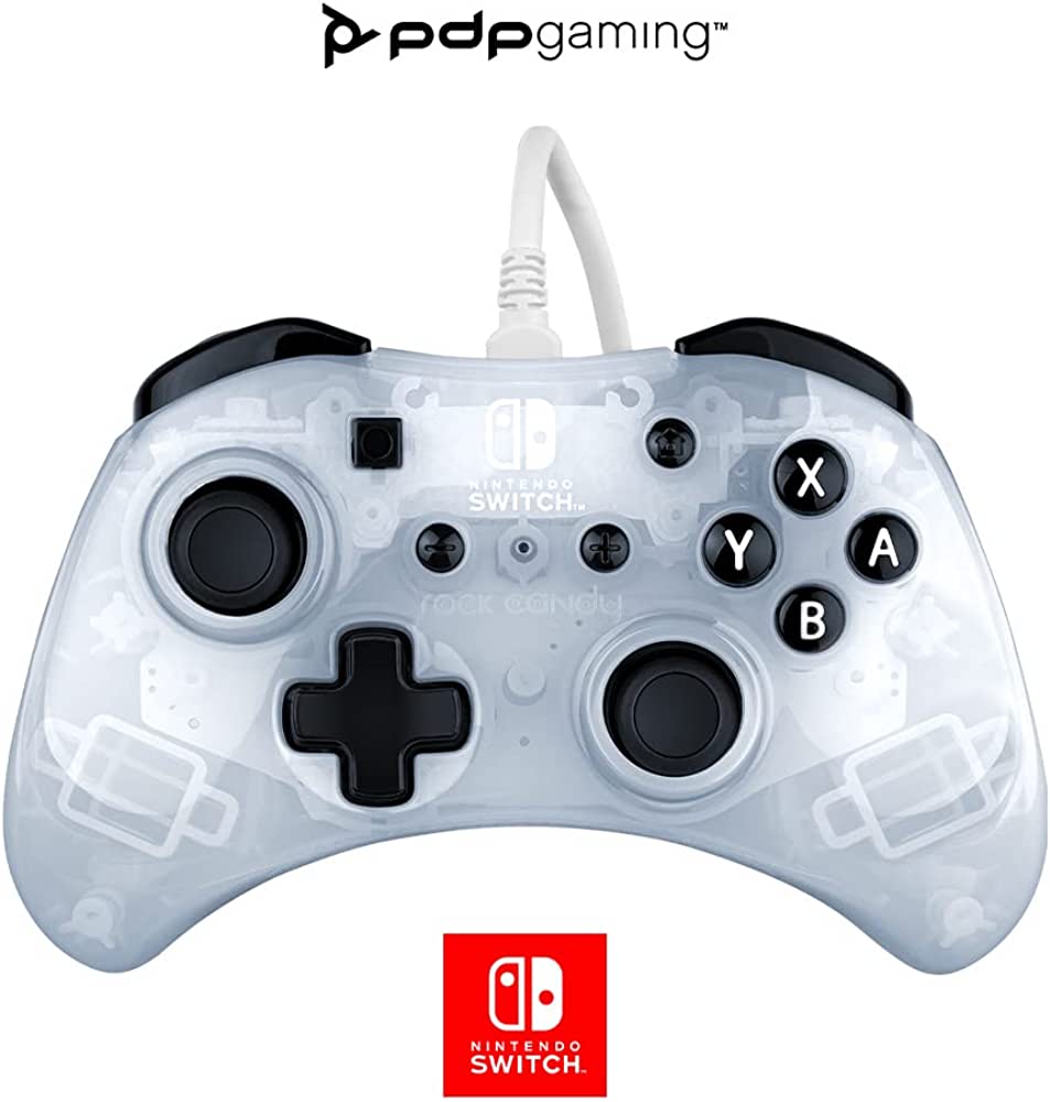 OLEDROCK CANDY WIRED CONTROLLER NINTENDO SWITCH FROST WHITE UPC 0708056068752 - 500-181-WH
