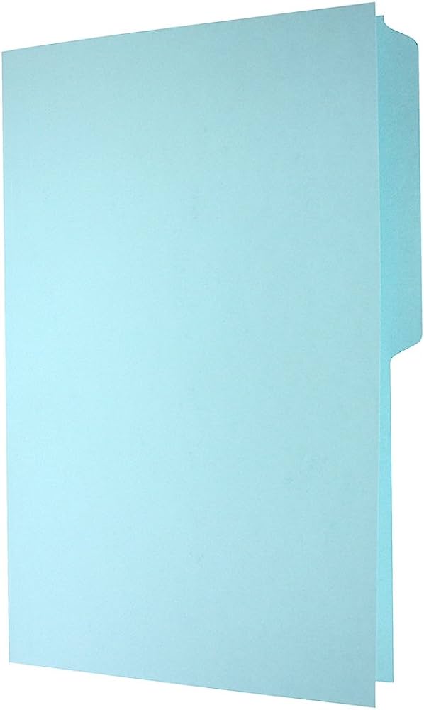 Folder manila Oxford oficio color azul c Papel manila color stock de 9 pts., pre-suajado superior y lateral para broche de 8 cm, dobleces adicionales para expansión de hasta 2 cm, caja con 100 piezas.                                                                                                 eja 1/2 caja con 100 pzas                - PENDAFLEX