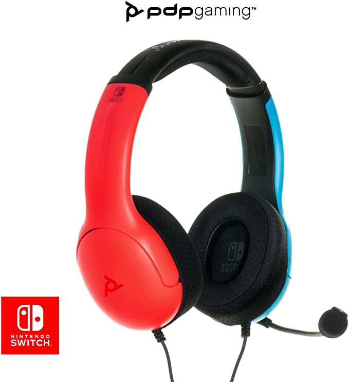 LVL40 WIRED STEREO HEADSET FOR  NINTENDO SWITCH JOYCON BLUE/RED - NULL