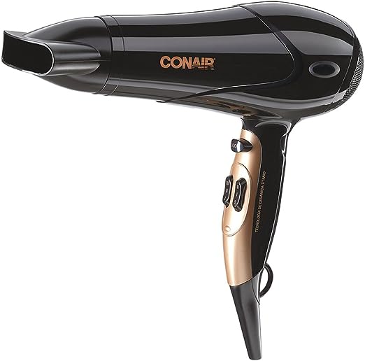 Secadora Conair Negra Argan 1875 W 2 Vel - CONAIR