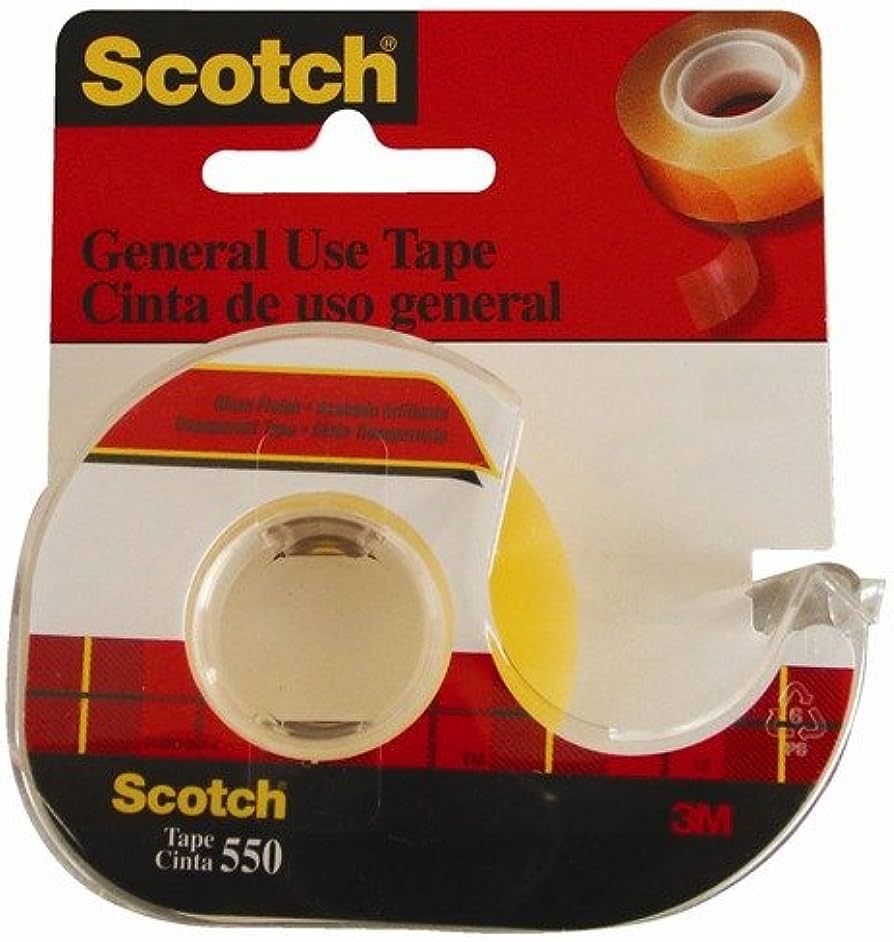 Cinta 550 transparente Scotch 3M 12x30 1 Resistente y duradera, ideal para sellar sobres y reparar cosas pequeñas, acabado brillante, medidas 12mm x 30m                                                                                                                                                 pieza con despachador                    - MC900170234