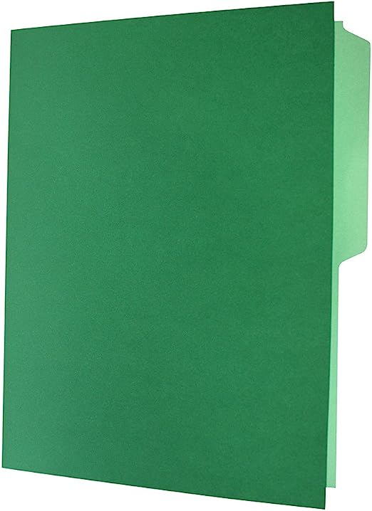 Folder de color Pendaflex carta color ve Papel manila color stock de 9.5 pts., doble tonalidad: interior y exterior para evitar la perdida de documentos, pre-suajado superior y lateral para broche de 8 cm, dobleces adicionales para expansión de hasta 2 cm, caja con 25 piezas.                     rde ceja 1/2 caja con 25 pzas            - ESSELTE