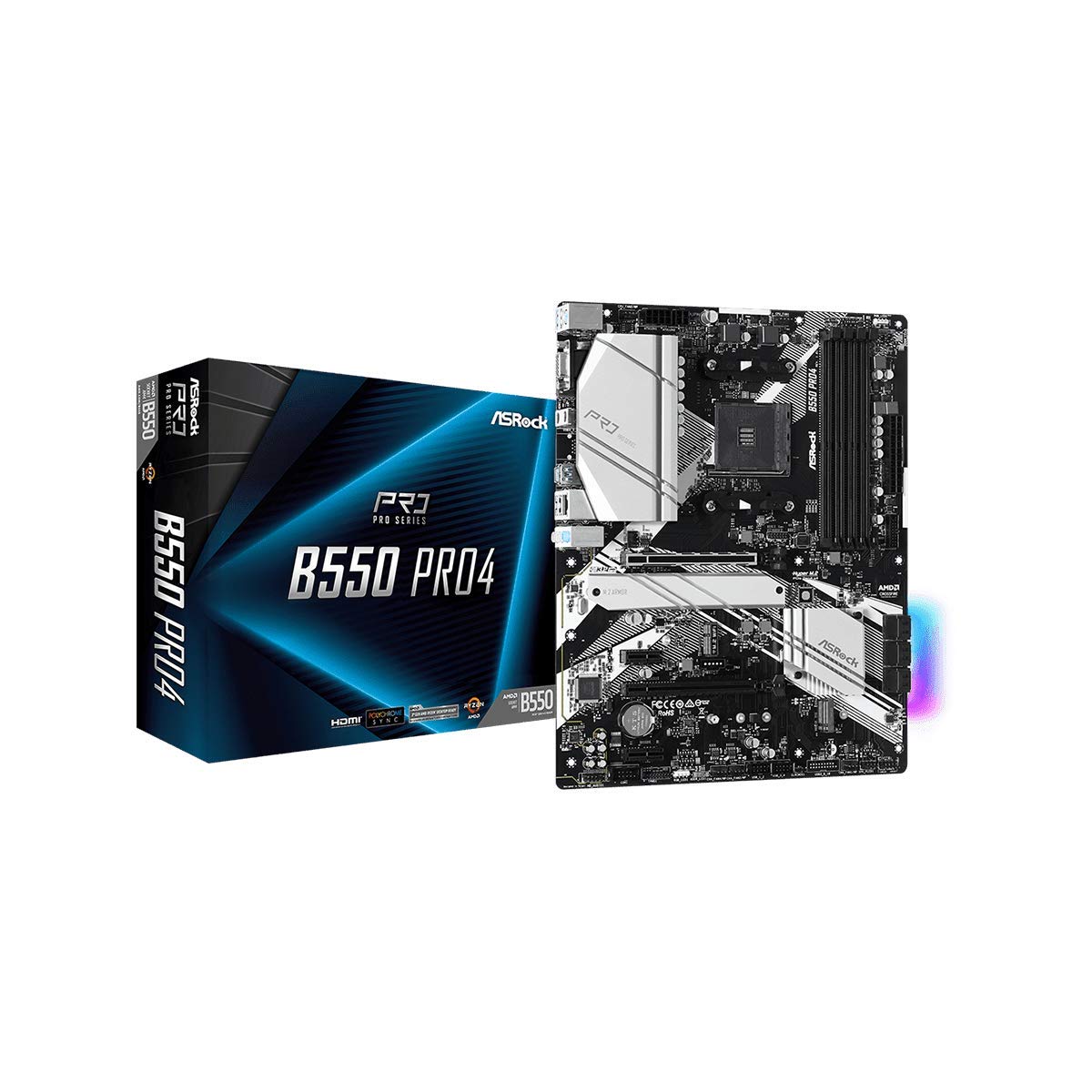 MB ASROCK B550 PRO4 AM4 DDR4 ATX B550 PRO4 - B550 PRO4