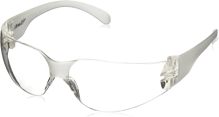 Lentes de seguridad santul modelo 8861   Material 100% policarbonato, transparente, sin distorsión visual protección anti rayos ultra violeta medidas aproximadas 143mm x 39 mm x 1.9 mm mayo resistencia a los impactos                                                                                 .                                        - SANTUL