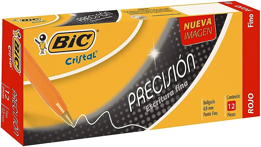 BOLIGRAFO BIC CRISTAL PUNTO FINO NEGR    CRISTAL PRECISION PUNTO FINO 0.8 MM, TAPA VENTILADA, CUERPO HEXAGONAL                                                                                                                                                                                           BARRIL NARANJA 0.8 MM 2 PIEZAS           - 70330354395