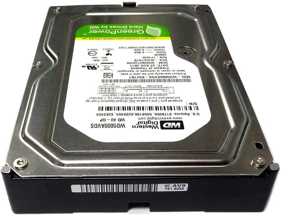 WD AV-GP WD5000AVDS Disco duro interno de 500GB 3.5 &quot;- SATA - WD5000AVDS