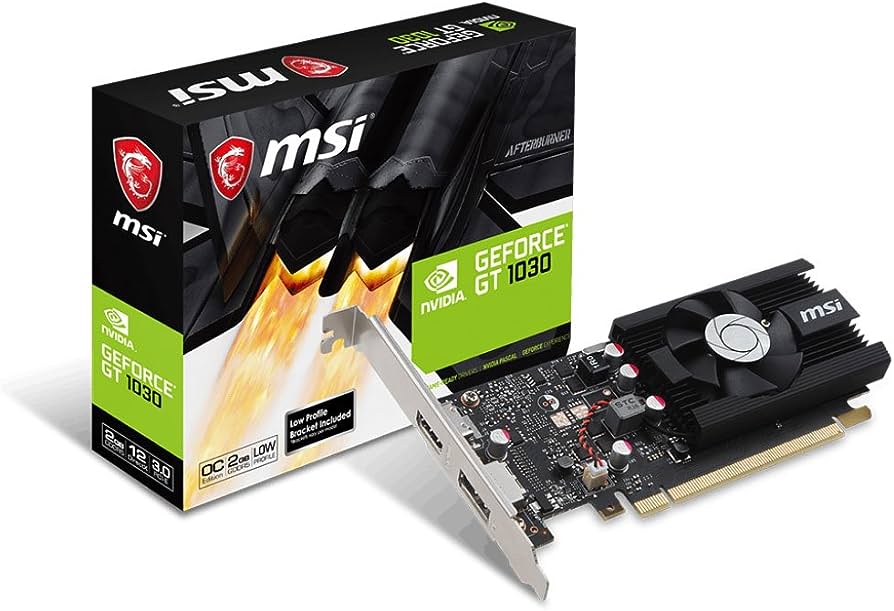 TARJETA DE VIDEO MSI GT 1030 2G  PCI 3 0 X16 DP HDMI - Null