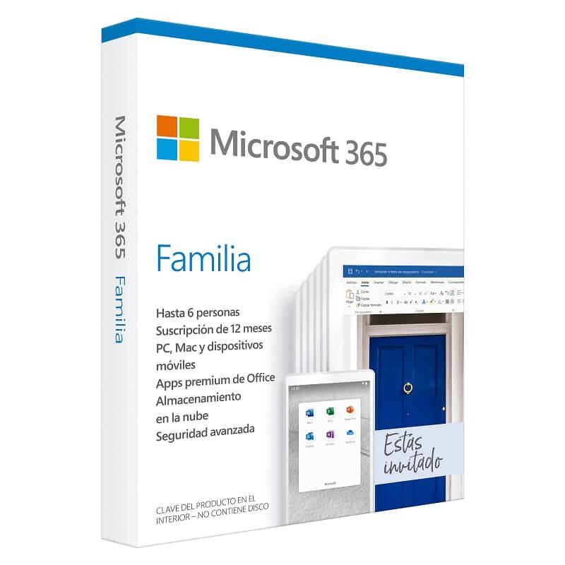 MICROSOFT 365 FAMILY SPANISH  1YR- 5USR  (6GQ-01220) - 6GQ-01220