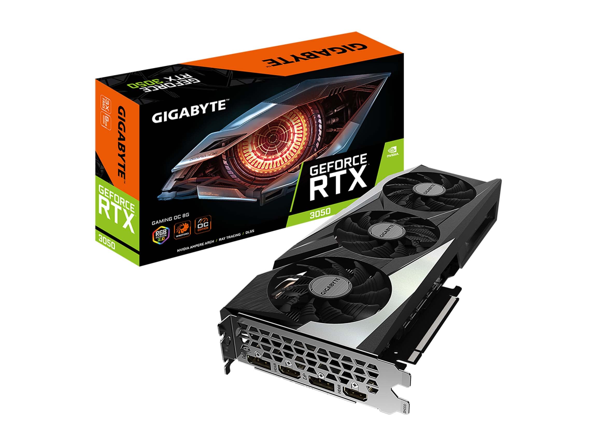 TARJETA DE VIDEO GIGABYTE RTX  3050 GAMING OC 8G GDDR6 PCIE 40 - Null