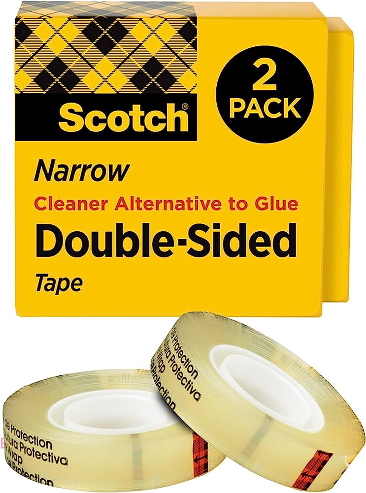 Cinta doble cara Mod. 665 Scotch 3M 12.7 Cinta especializada, medidas 12.7mm x 32.9m                                                                                                                                                                                                                     x32.9 caja con 1 pieza                   - SCOTCH