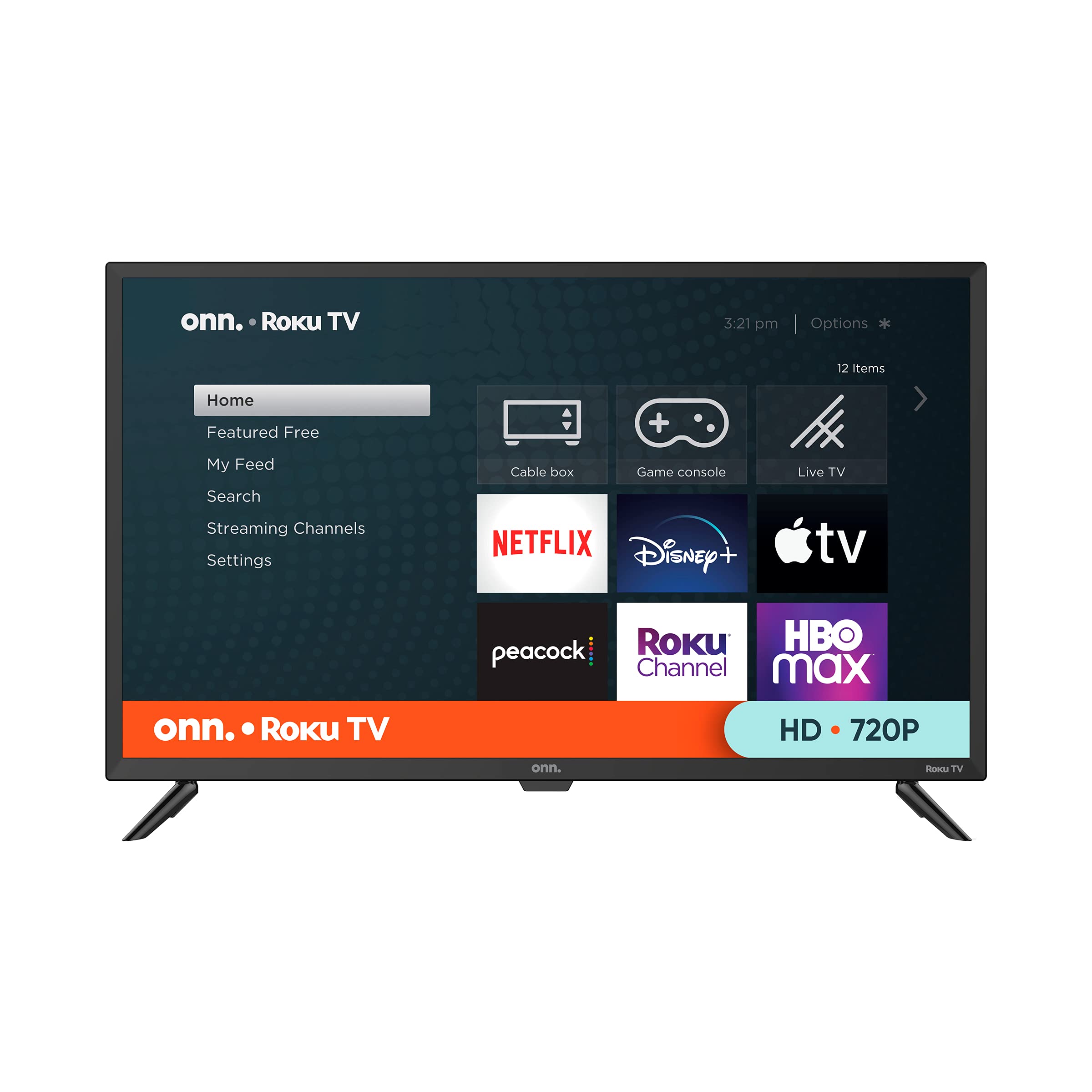 TV ONN 32 Roku TV/HDR10/Control Voz por App/Siri/Alexa/HeyGoogle/Apple AirPlay/Apple HomeKit 100012589 - ONN