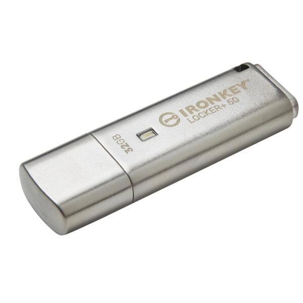 MEMORIA USB KINGSTON 32GB IRONKEY LOCKER PLUS 50 AES ENCRIPTADO USB CLOUD IKLP50 32GB - IKLP50/32GB