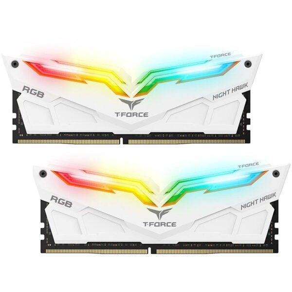 MEMORIA RAM DIMM TEAMGROUP T FORCE NIGHT HAWK RGB 64GB 32GBX2 DDR4 3200 MHZ TF15D464G3200HC16CDC01 - TF15D464G3200HC16CDC01