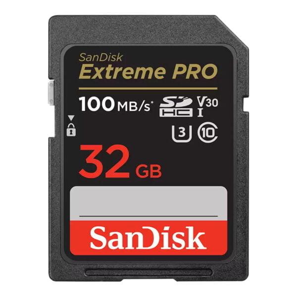 Memoria Sd Sandisk Extreme Pro 32G Uhs I Clase 10 100 Mb Sdsdxxo 032G Gn4In - SDSDXXO-032G-GN4IN