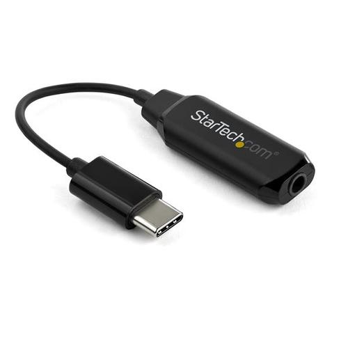 CONVERTIDOR DE AUDIO USB-C A 3.5MM - NEGRO - USB-C A AUX UPC 0065030874090 - USBCAUDIO