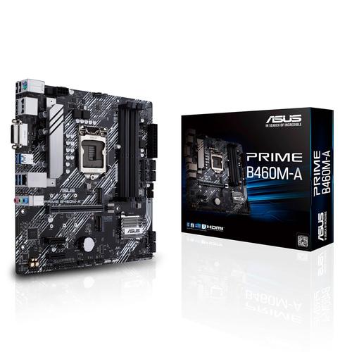 MB ASUS PRIME B460M-A SOCKET LGA1200/4XDDR4 2933MHZ/DVI/HDMI/DP4/USB3.2 M.2/3PCIE3.0/6SATA  - ASUS