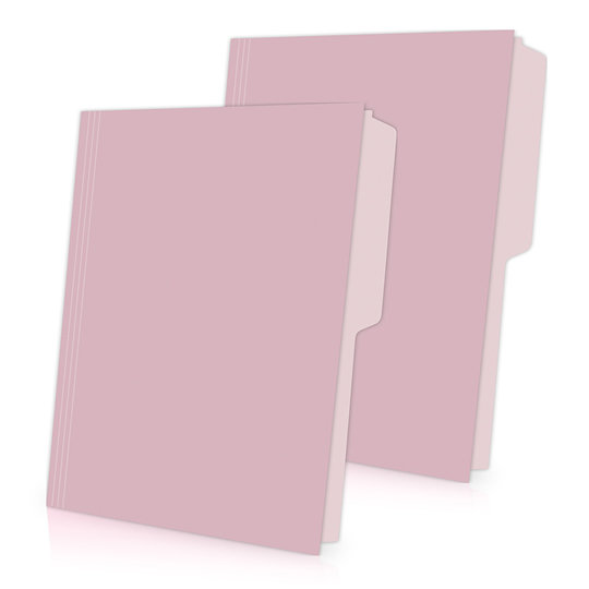 Folder manila Oxford carta color rosa ce Papel manila color stock de 9 pts., pre-suajado superior y lateral para broche de 8 cm, dobleces adicionales para expansión de hasta 2 cm, caja con 100 piezas.                                                                                                 ja 1/2 caja con 100 pzas                 - PENDAFLEX