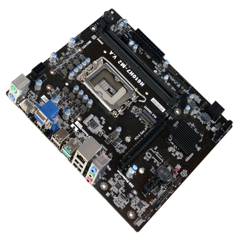 ECS - H610H7-M2 - Motherboard - Micro ATX - LGA1700 Socket - 2xDDR4 - 3200MH - ECS