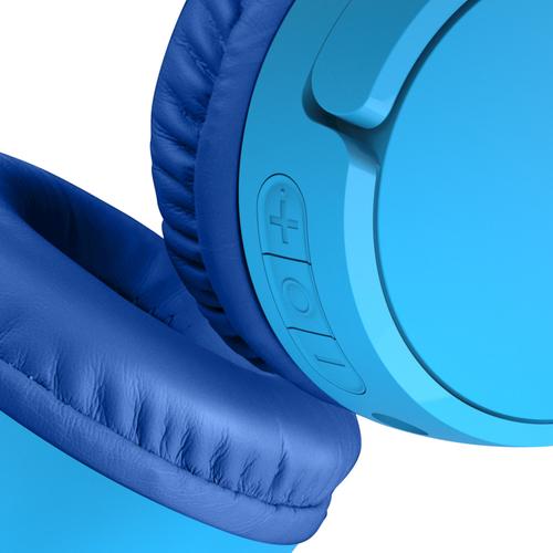 Belkin SoundForm Mini - Auriculares con diadema con micro - en oreja - Bluetooth - inalámbrico - conector de 35 mm - azul - BELKIN