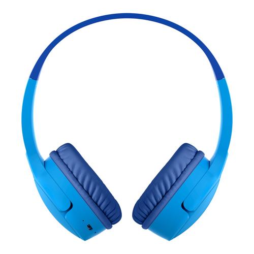 Belkin SoundForm Mini - Auriculares con diadema con micro - en oreja - Bluetooth - inalámbrico - conector de 35 mm - azul - BELKIN