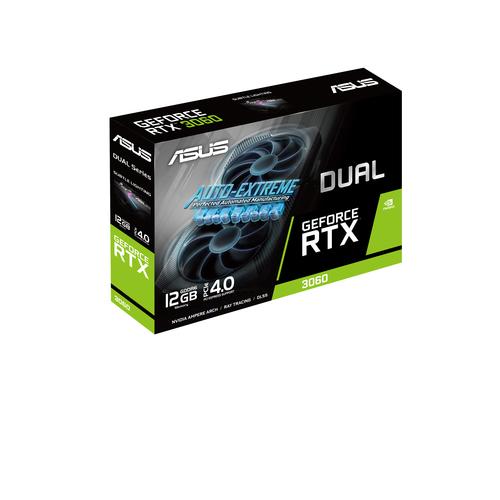 VGA ASUS GEFORCE DUAL RTX3060 V2 12GB GDDR6 PXIE40 2 VENTILADORES AXIAL TECH DUAL RTX3060 12G V2 - ASUS