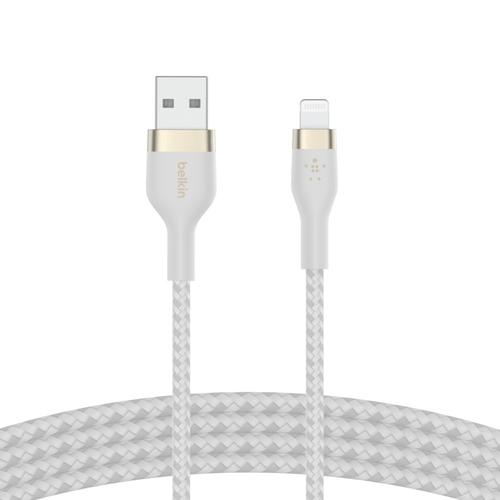 Belkin BOOST CHARGE - Cable Lightning - USB macho a Lightning macho - 1 m - blanco - para Apple iPad/iPhone/iPod Lightning - BELKIN