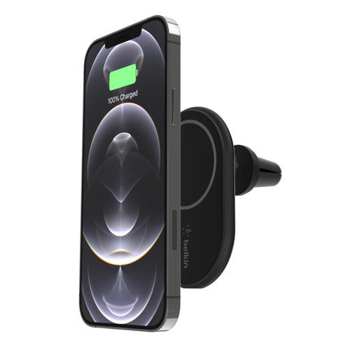 Belkin - Soporte de carga inalámbrico para el coche - 10 vatios - negro - para Apple iPhone 12 12 mini 12 Pro 12 Pro Max - BELKIN