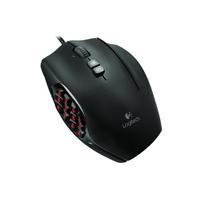 MOUSE LOGITECH G600 MMO GAMING NEGRO LASER CONECTOR USB ALAMBRICO 20 BOTONES - 910-003879