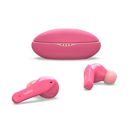 Belkin SoundForm Nano for Kids - Auriculares inalámbricos con micro - en oreja - Bluetooth - rosa - BELKIN